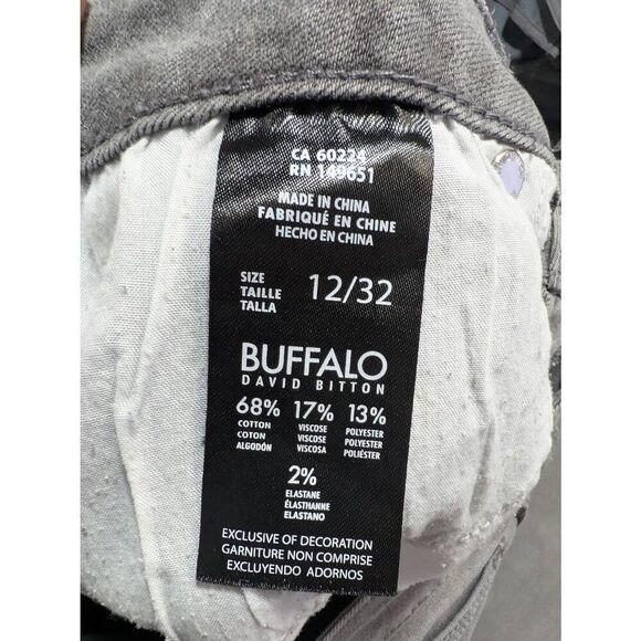 Buffalo David Bitton Pursuit Super Soft Skinny Grey Mid Rise Stretch Skinny Jean - Picture 4 of 6